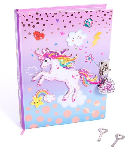 Girls diary with lock - with, 7"