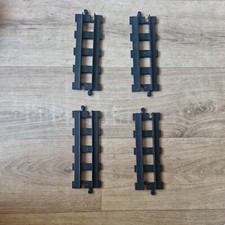 Lego Duplo train track straight track x4 vintage black 