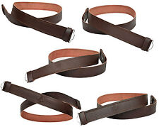 Leather Kilt Belt Adjustable size for Kilts Highland Brown Embossed or Plain