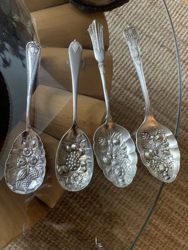 Silver plated berry - berry, spoons