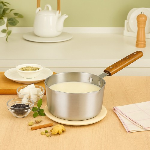 Aluminium milk pan - aluminium,