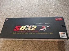 Syma S032 Fiery Dragon RC radio controlled helicopter with new Lipo battery
