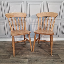 Vintage Beech Kitchen Chairs -