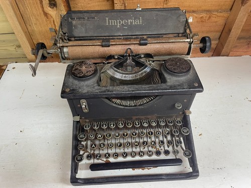 Vintage imperial typewriter - vintage,