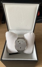 GUCCI Grip watch 157.4 Date Stainless Steel Quartz Men's Watch - Great Condition