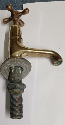 Tap vintage brass cross head - tap,