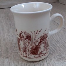 Spaniel Mug Vintage Churchill  Beige Browns Ceramic England Spaniels Dogs