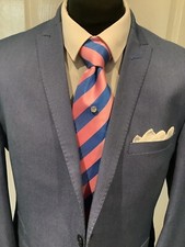 Mens Three Piece Suit  Blue
