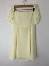 Coast Ladies Brooke Mini Lemon Off Shoulder Dress UK 12 BNWT NEW B61