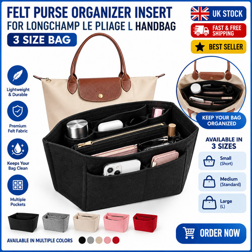 Felt purse organizer insert - felt,