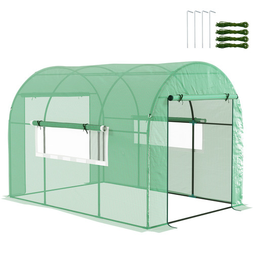 X 2m polytunnel - x,