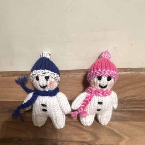 Snowman knitted dolls - snowman,