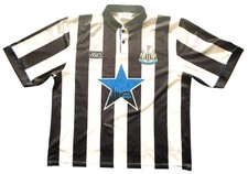 Newcastle Asics Vintage Beardsley Signed Home Shirt 1993 -95 (fair) XXL