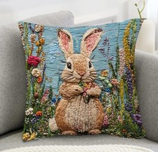 Super Soft Rabbit  In Flowers