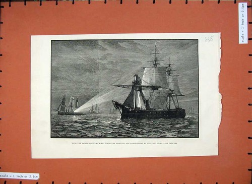 Original old antique print - original,