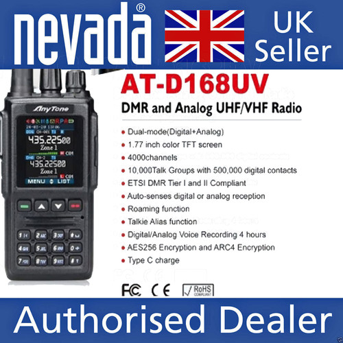 Anytone d168uv vhf uhf - at-d168uv, vhf/uhf/dmr