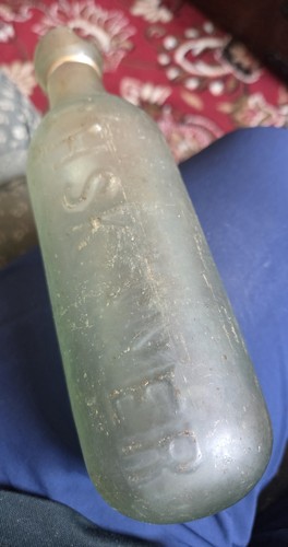 Antique torpedo bottle h - torpedo, g.h