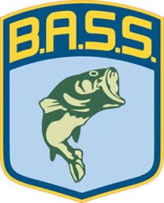 BASS Shield Fishing Sticker