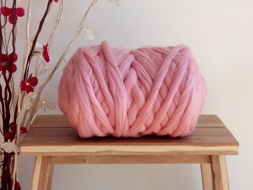 Candy pink merino wool - candy,