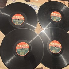 4x  BILLY MERRIN & HIS COMMANDERS Vintage Dance Band 78rpm Records on REGAL ZONO