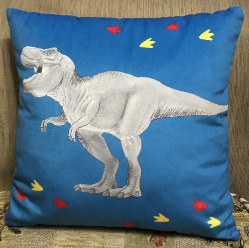 Kids dinosaur rex cushion - t,