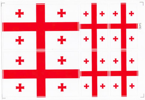 Georgia flag stickers - georgia,