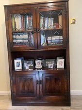 Solid Oak Bookcase And Storage