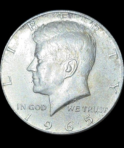 1965 kennedy half dollar coin
