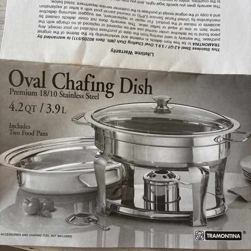 Tramontina oval chafing - tramontina,