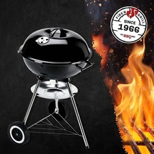 Grill Chef 43.5cm Kettle Charcoal Barbecue Black