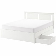 Ikea White Double Bed Frame