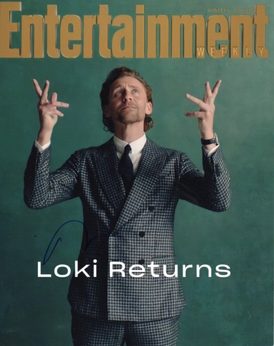 Tom hiddleston signed photo - signed,