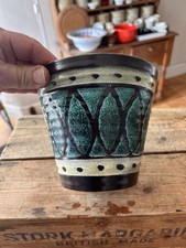 Vintage Mid-Century West German Pottery / Italian Colourful Planter / Plant Pot