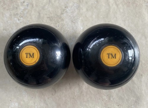 Vintage lawn bowls and - lawn,