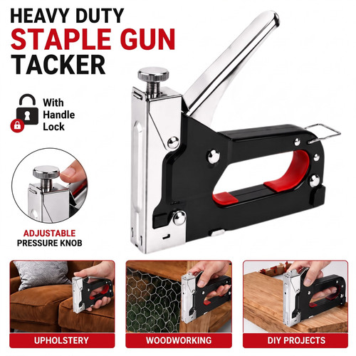 Staple gun heavy duty tacker - staple,
