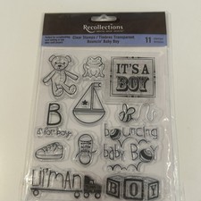 Recollections Clear Stamps Bouncing Baby Boy BNIP Free UK Postage