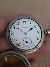 ANTIQUE ELGIN 17 JEWEL GM WHEELER POCKET WATCH FOR SPARES OR REPAIR