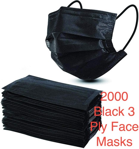 2000 black disposable face - disposable,