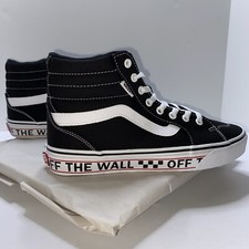 Vans Fillmore Hi Top Mens Size 8.5 Black Off The Wall Canvas High Top Shoes