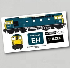 British Rail Class 33 Fridge Magnet 33102 BR Blue Diesel Bo Bo Locomotive
