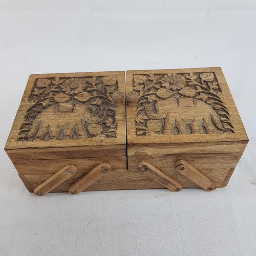 Indian wood cantilever sewing - indian,