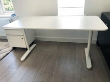 IKEA Galant Home/Office Desk Table 160cm x 80cm - height adjustable - white
