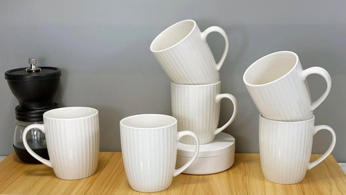 Ounce porcelain mugs - 11, set