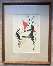 Mcm signed framed cavalier - mcm,
