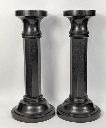 Antique ebony candle - antique,