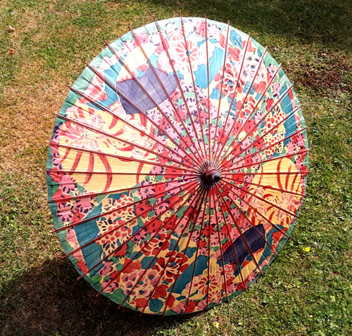 Antique oriental parasol - antique,