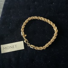 Vintage Monet Gold Tone Unused