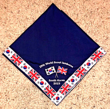 2023 United Kingdom Flag Neckerchief Necker 25th World Scout Jamboree Korea MINT
