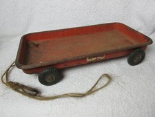 Vintage Tri-ang 4 Wheel Red