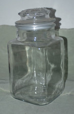 Glass Storage Jar for Sweets Biscuits Cookies with Lid